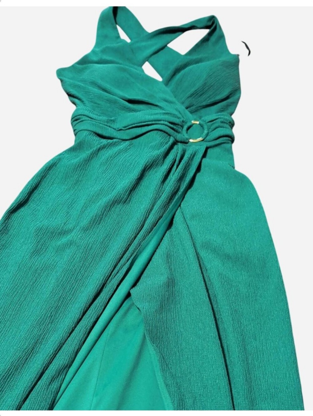 Guess Teal Green Sleeveless Dress with Branded Strap Detail